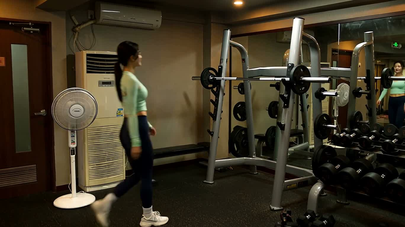 健身房里的默契搭档 — AI video creation