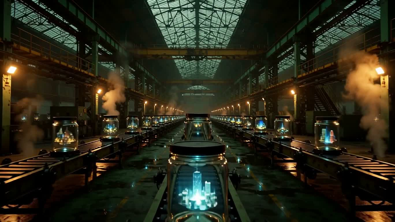 梦境工厂的蓝色核心 — AI video creation