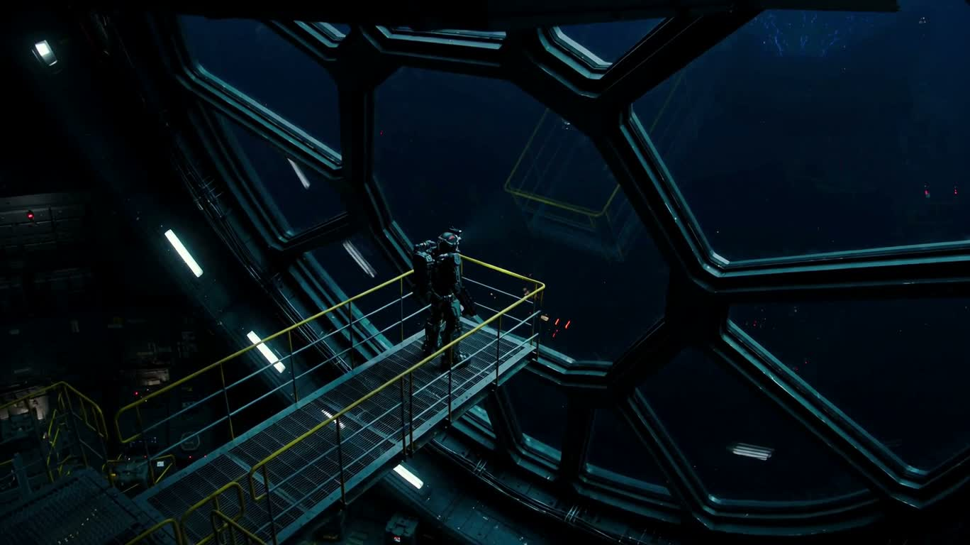 深海观测站的巨兽破舱 — AI video creation