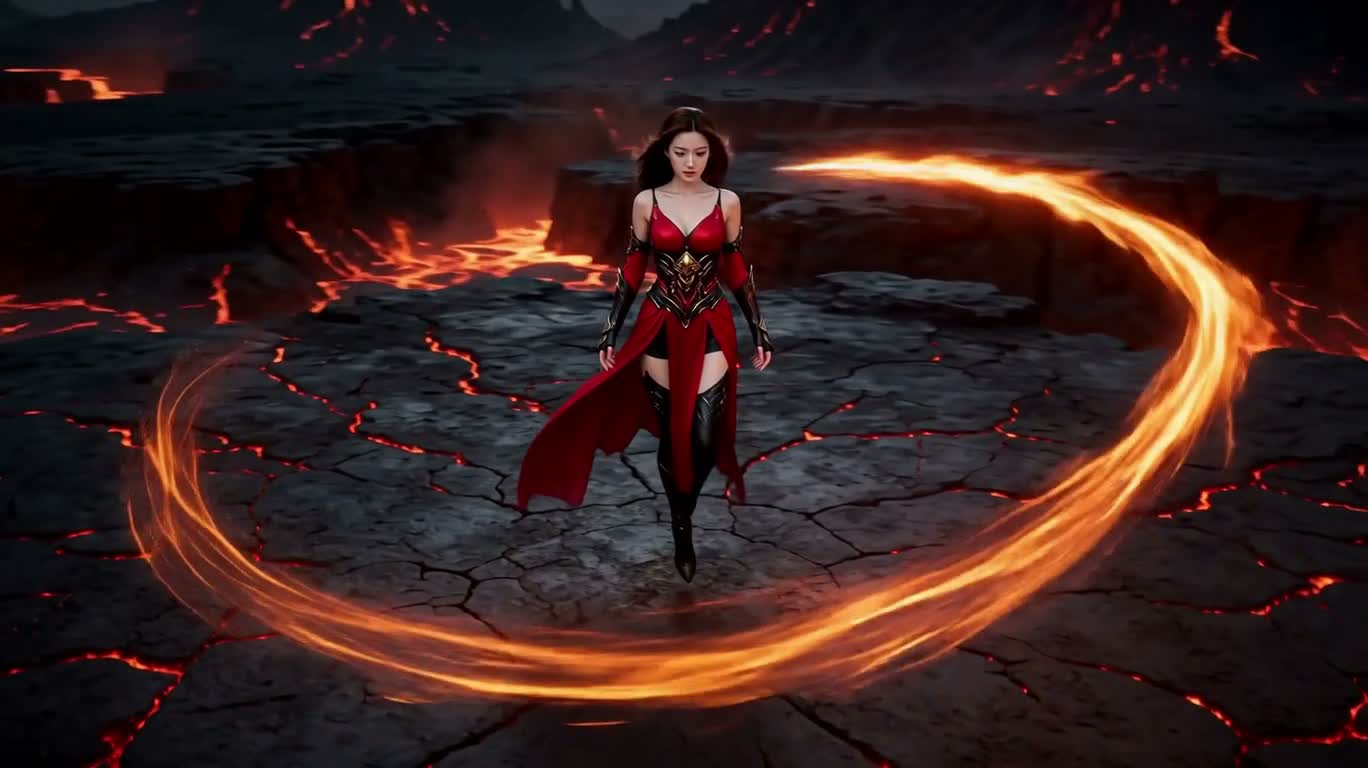 熔火女皇的觉醒 — AI video creation