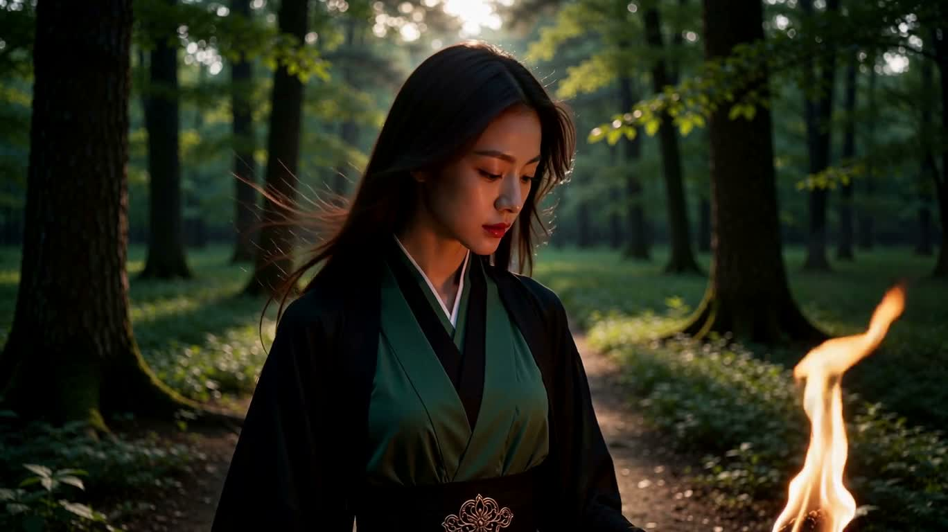 翡翠魔眼森林女巫 — AI video creation