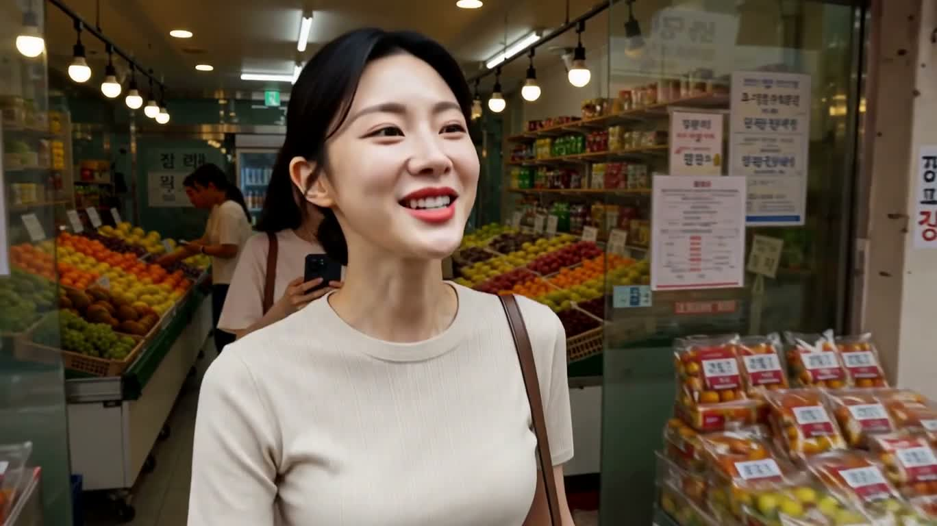 과일 시장의 하루 — AI video creation