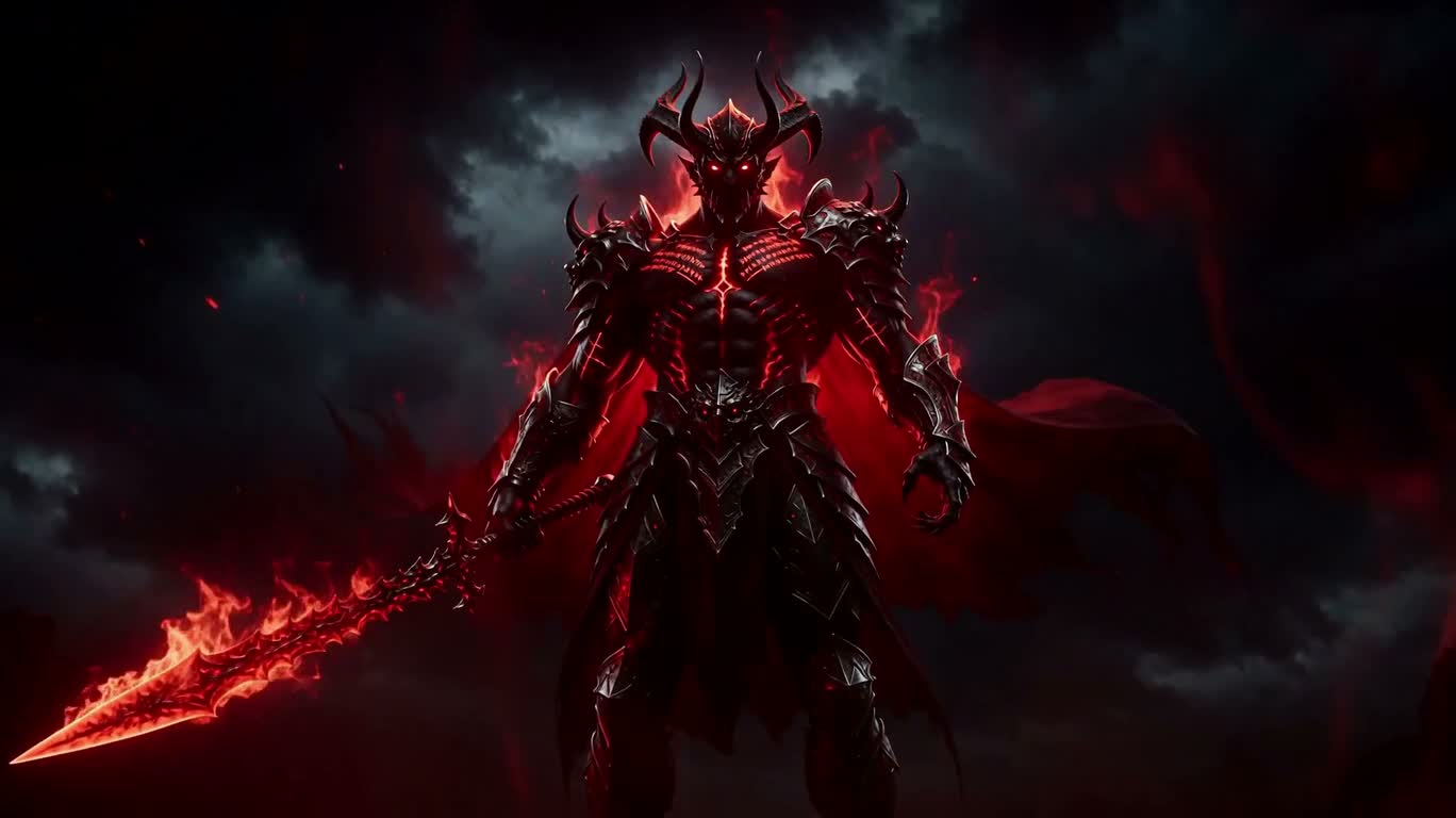 雷霆暗焰魔王 — AI video creation