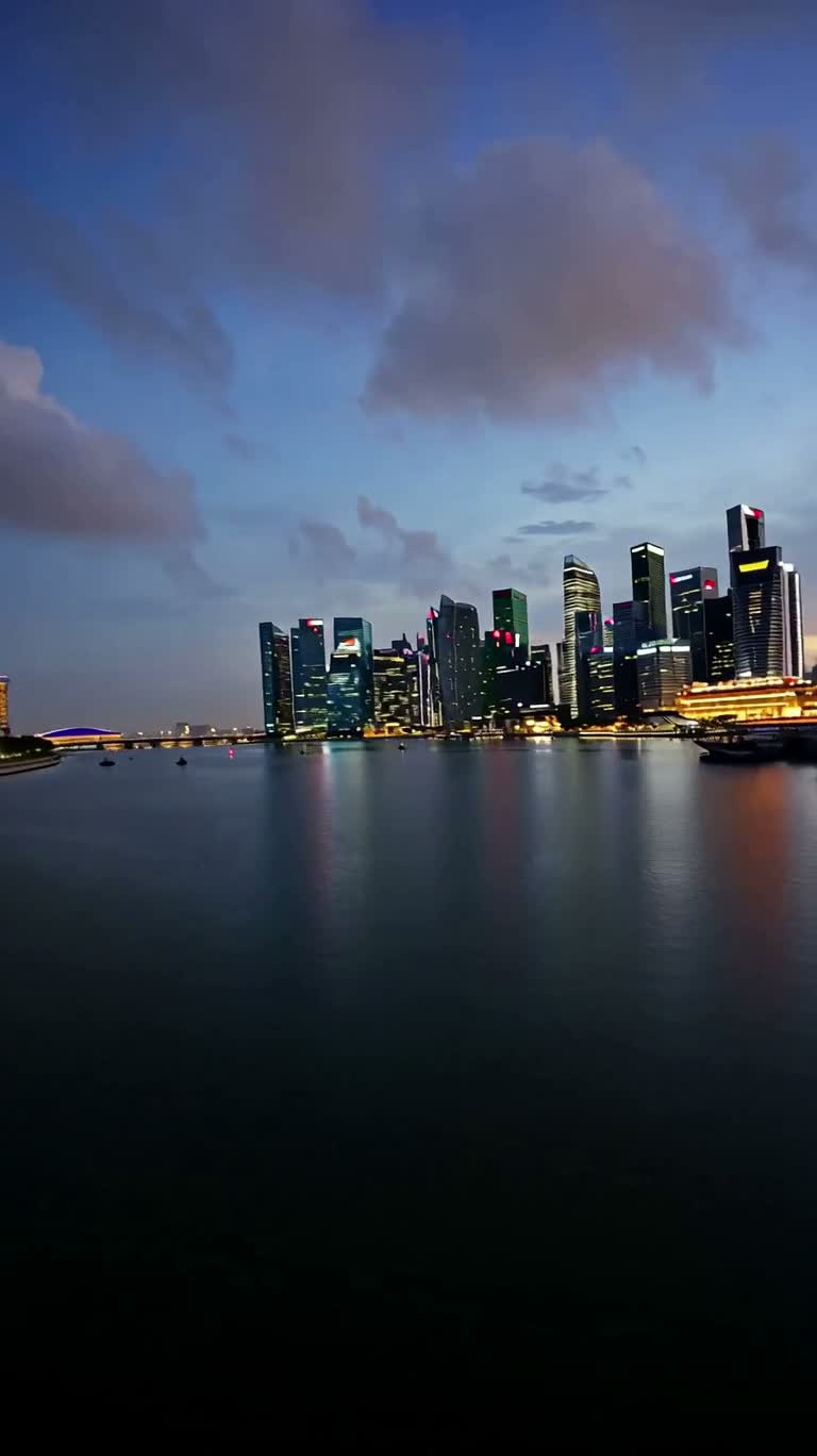 新加坡滨海湾蓝调时刻 FPV 飞行