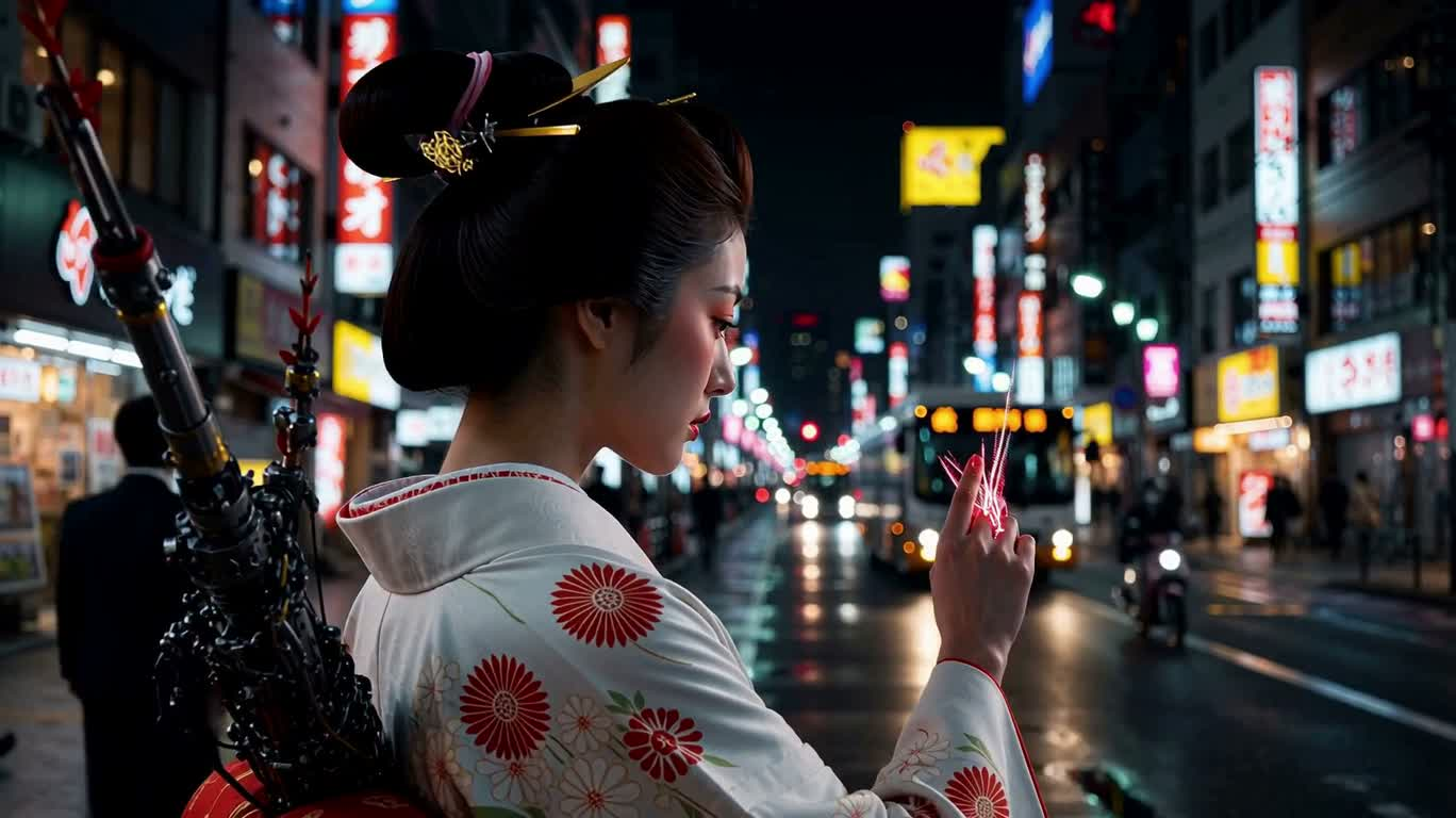 东京夜街机械巫女