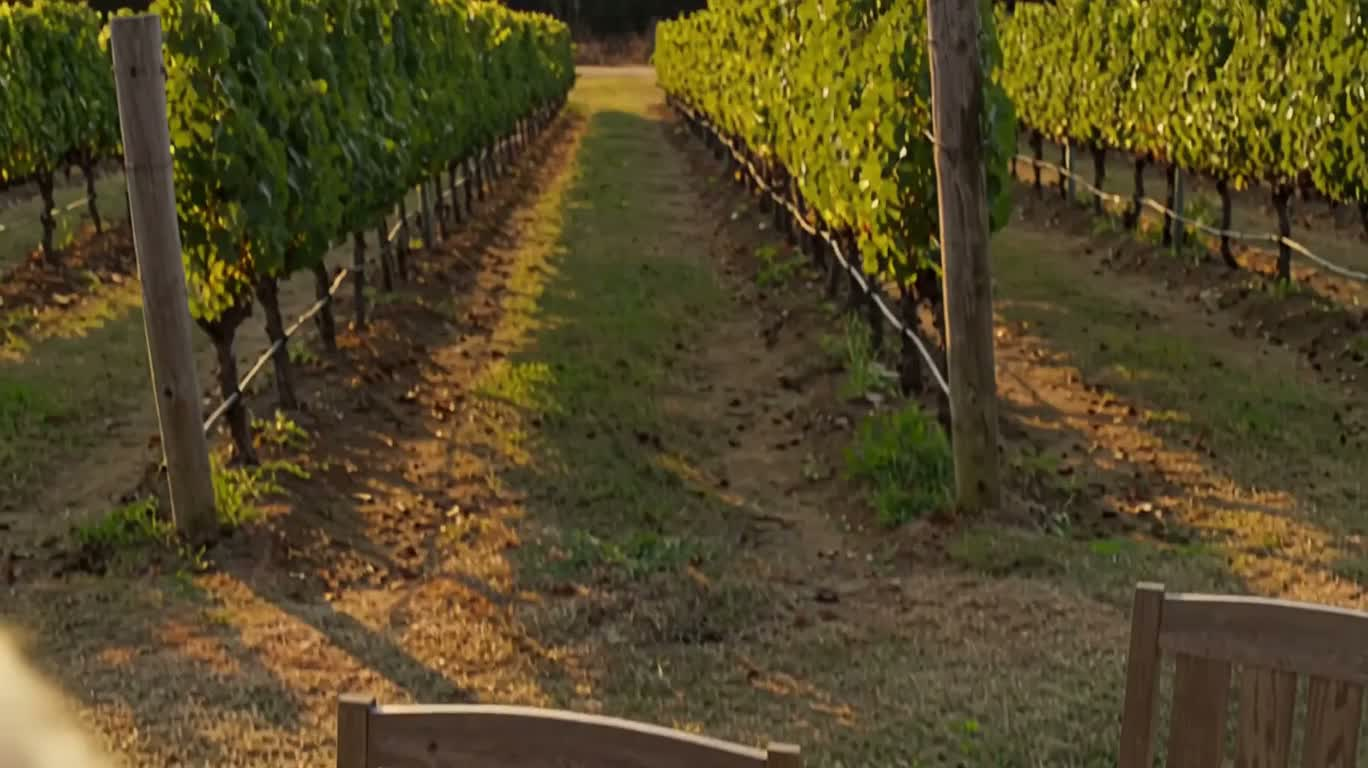 Rupture conjugale au crépuscule dans le vignoble — AI video creation