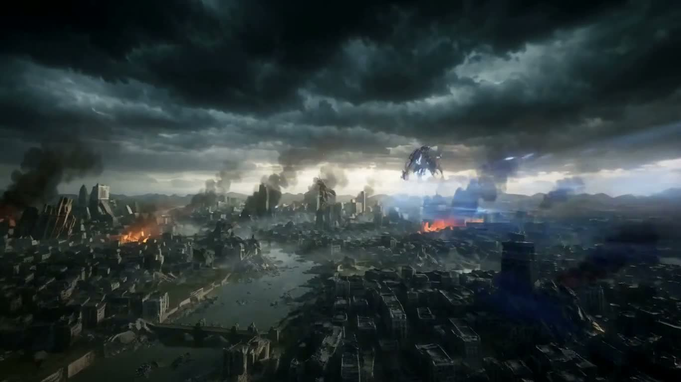 雷霆废墟终极决斗 — AI video creation