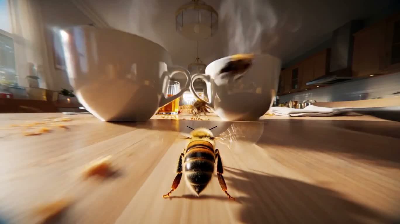 蜜罐飞行穿梭 — AI video creation