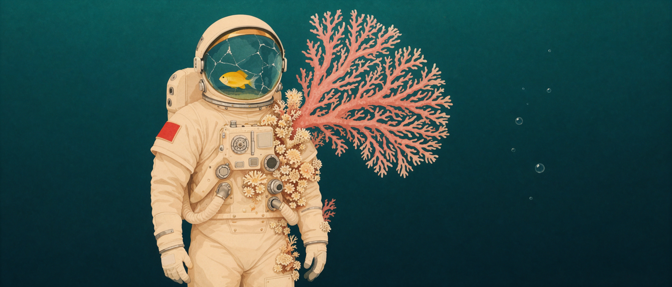 珊瑚の宇宙服 · 民話童話 — AI image creation