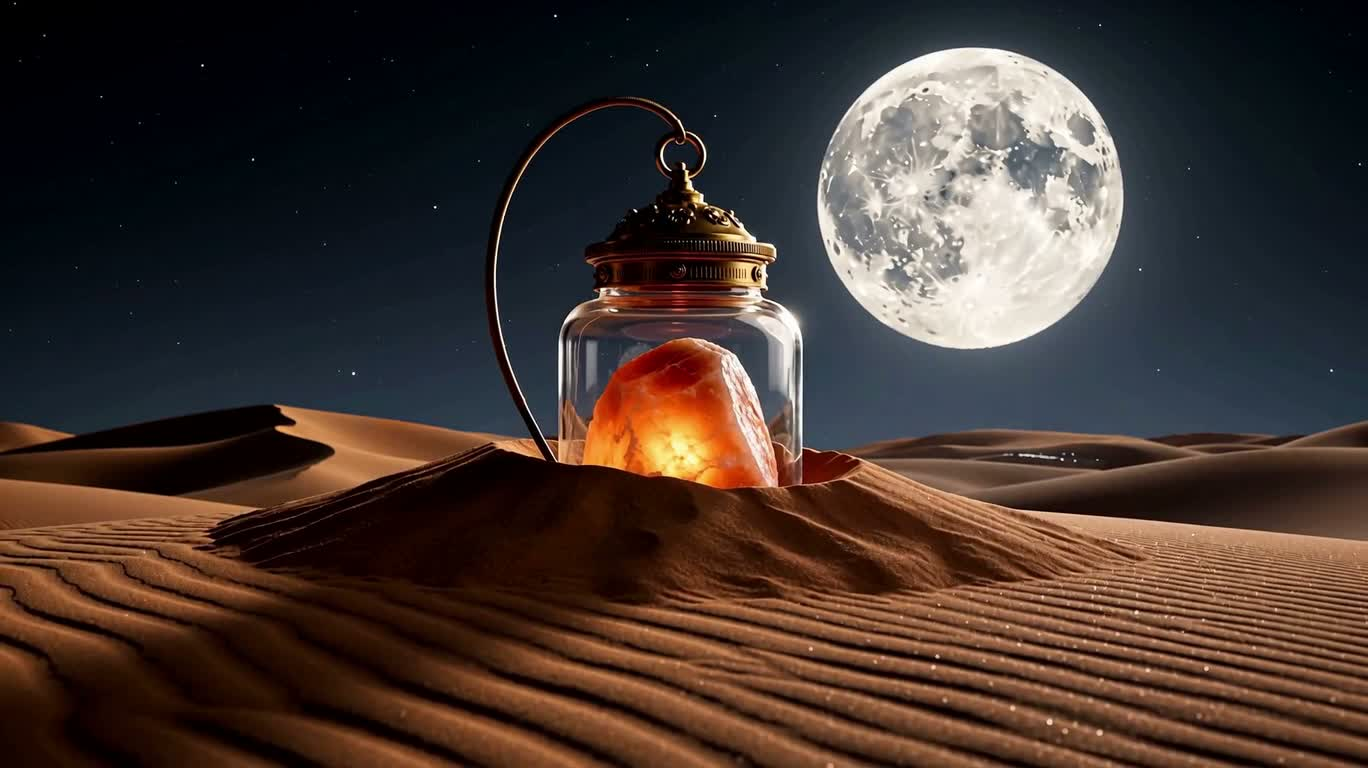 Merveille de vapeur et de lampe de sel au clair de lune