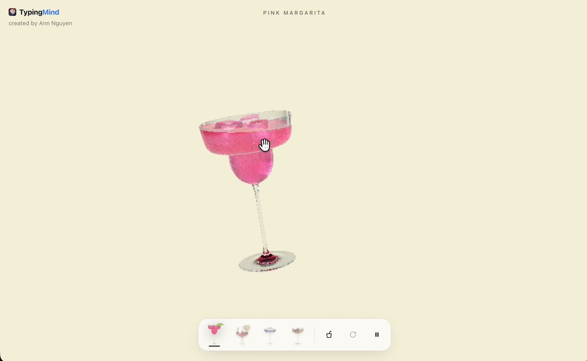 Cocktail glass liquid effect scene — AI video creation