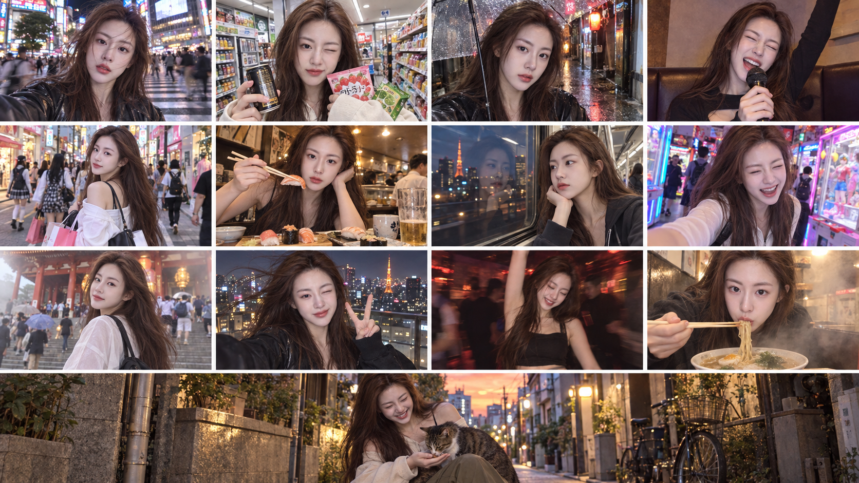 东京旅行十三格手机抓拍日记 — AI image creation