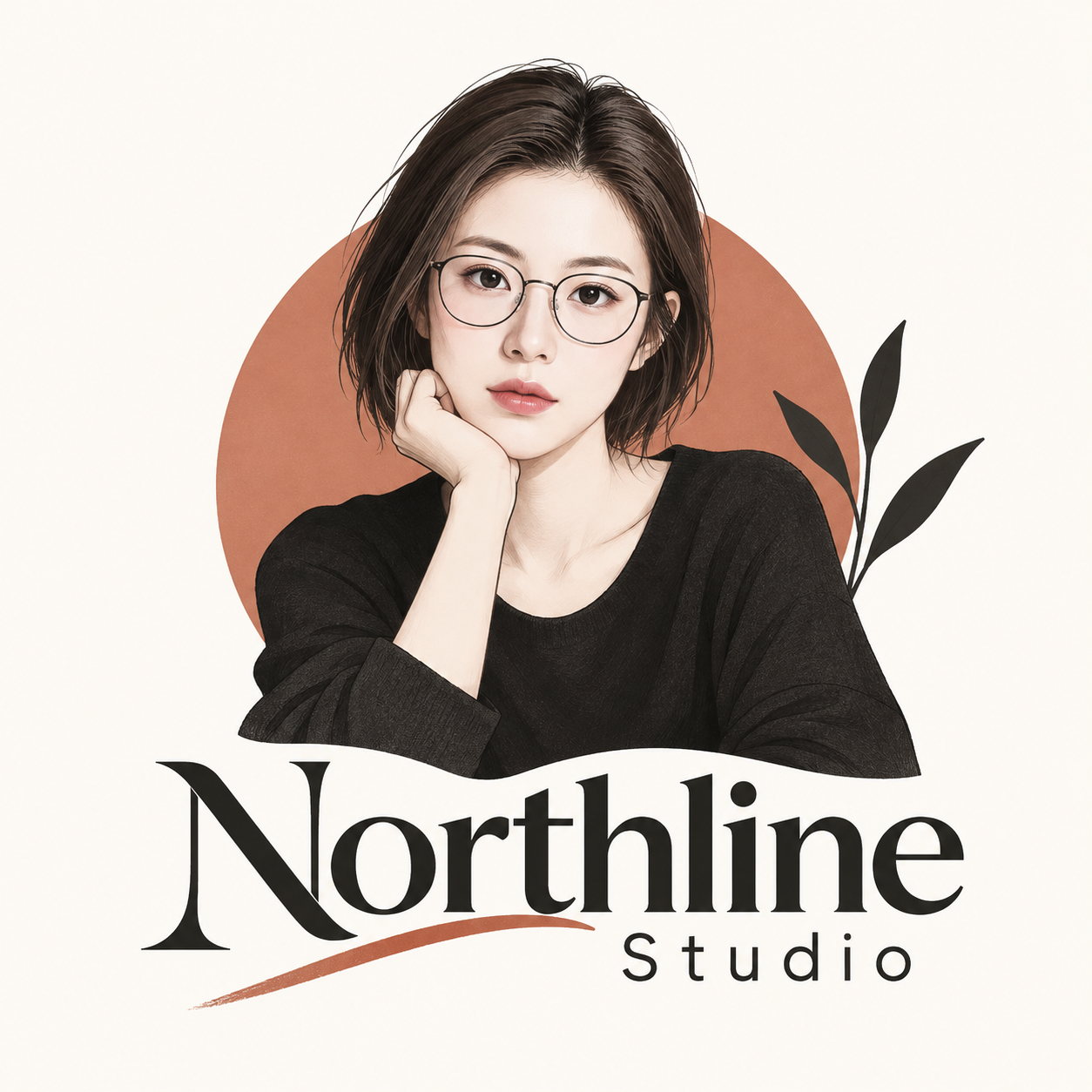 人物肖像品牌字标 Logo 设计 — AI image creation