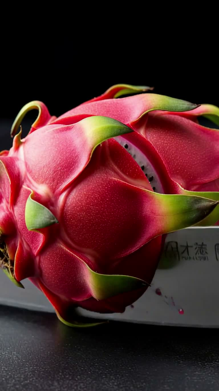 火龙果冰饮的鲜红变身 — AI video creation