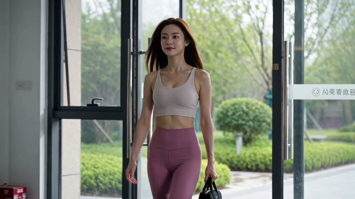 健身房自信训练之旅 — AI video creation