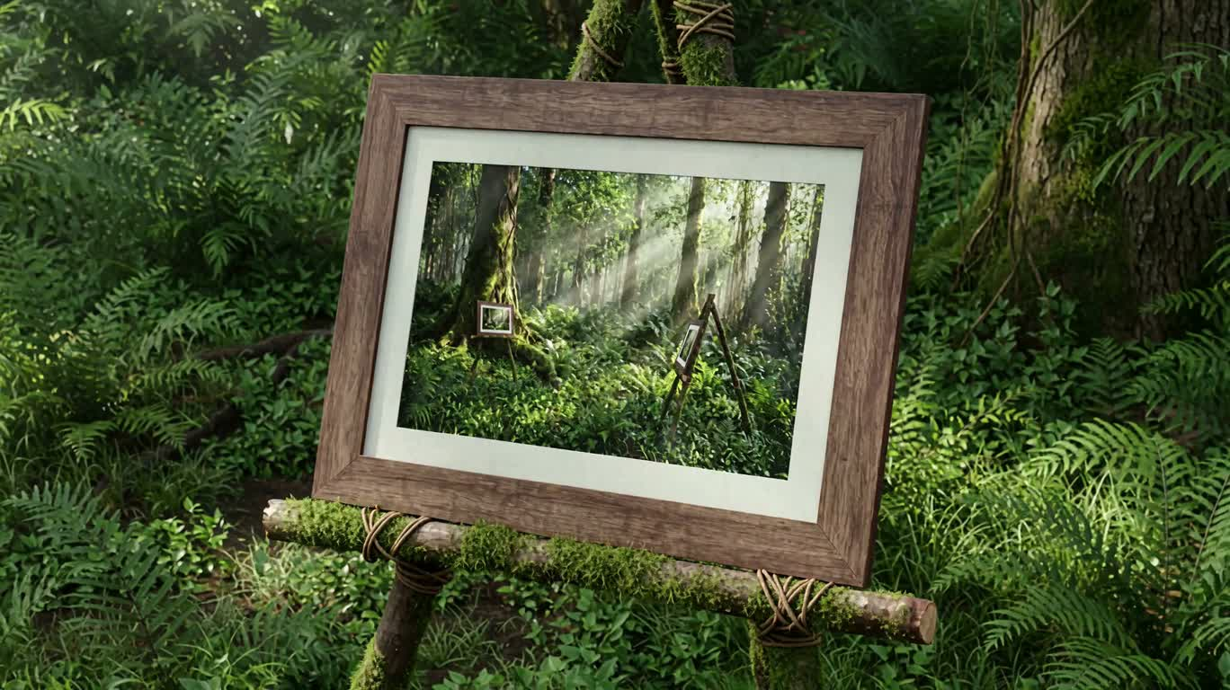 ゴリラが自然写真の傑作を披露 — AI video creation