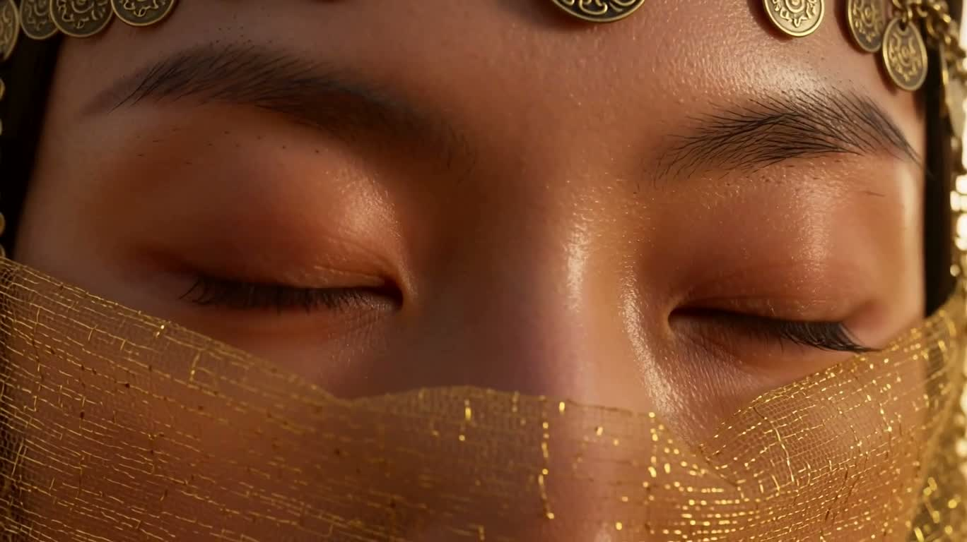 沙暴中的流金行者 — AI video creation