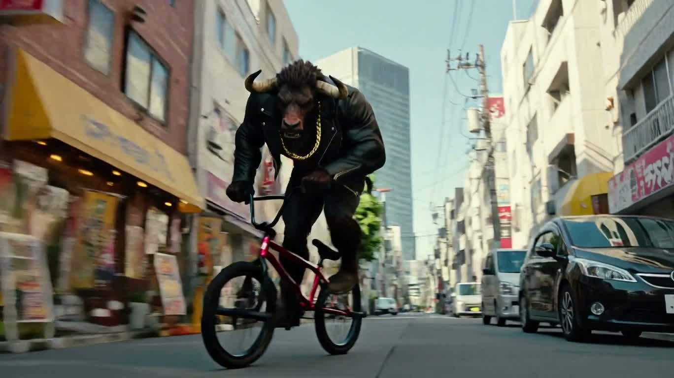 도쿄 거리를 질주하는 미노타우로스 BMX