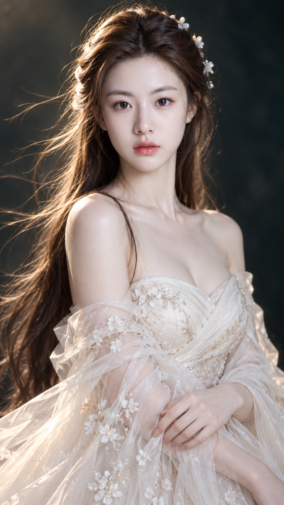 Photographie féminine onirique orientale hyperréaliste — AI image creation
