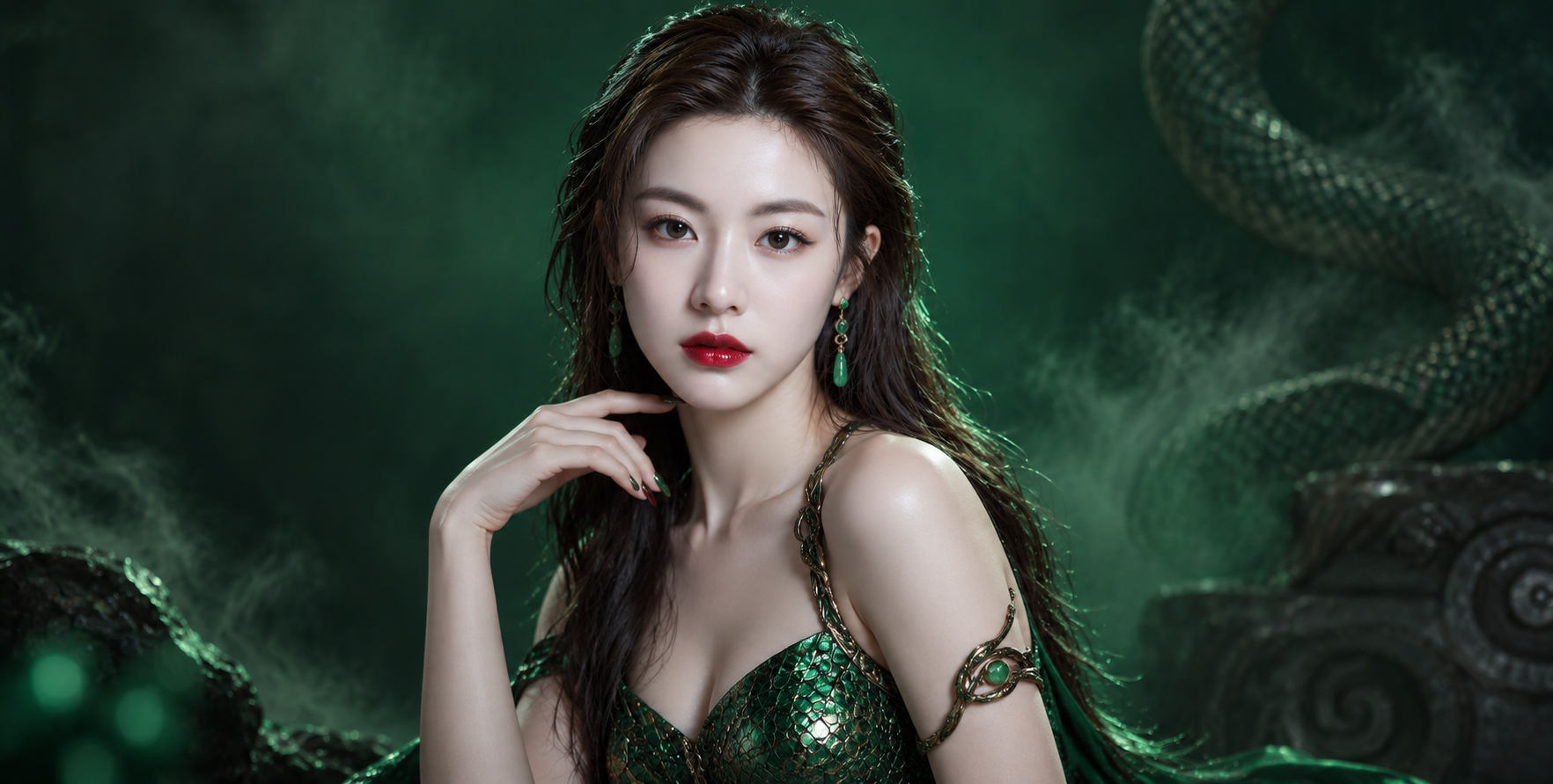 青蛇小青妖娆写真集 — AI image creation
