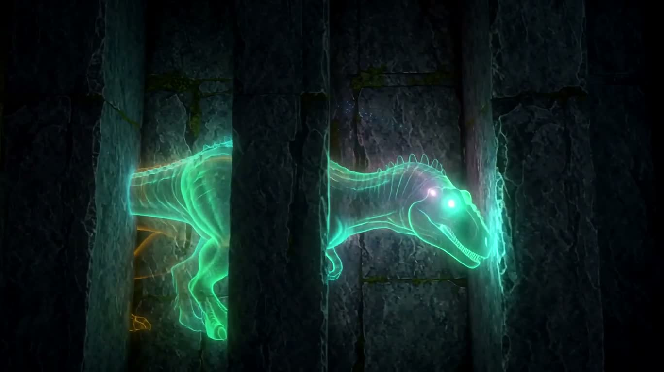 Fantaisie magique des dinosaures fantômes — AI video creation