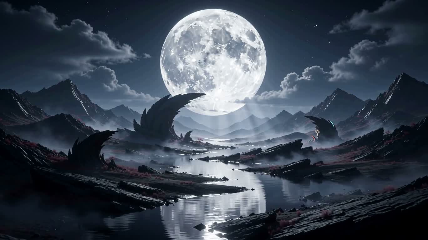 月光幻境：超写实三维艺术短片 — AI video creation