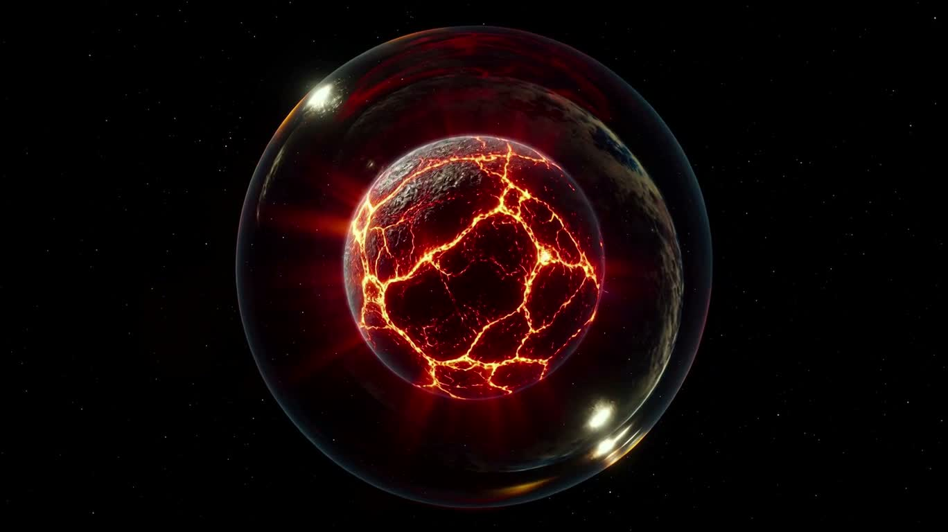 时空扰动：熔岩星球电弧 — AI video creation