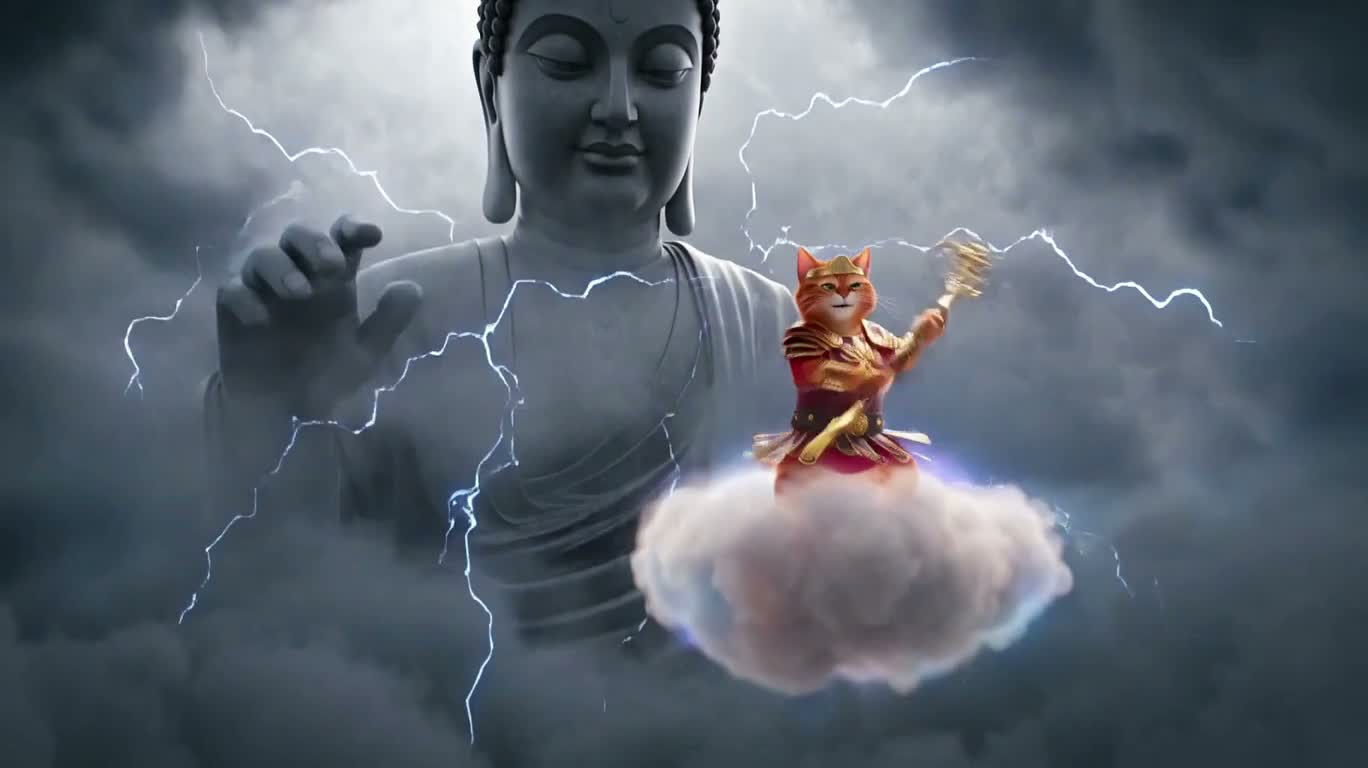 悟空猫的竞技场赎罪记 — AI video creation