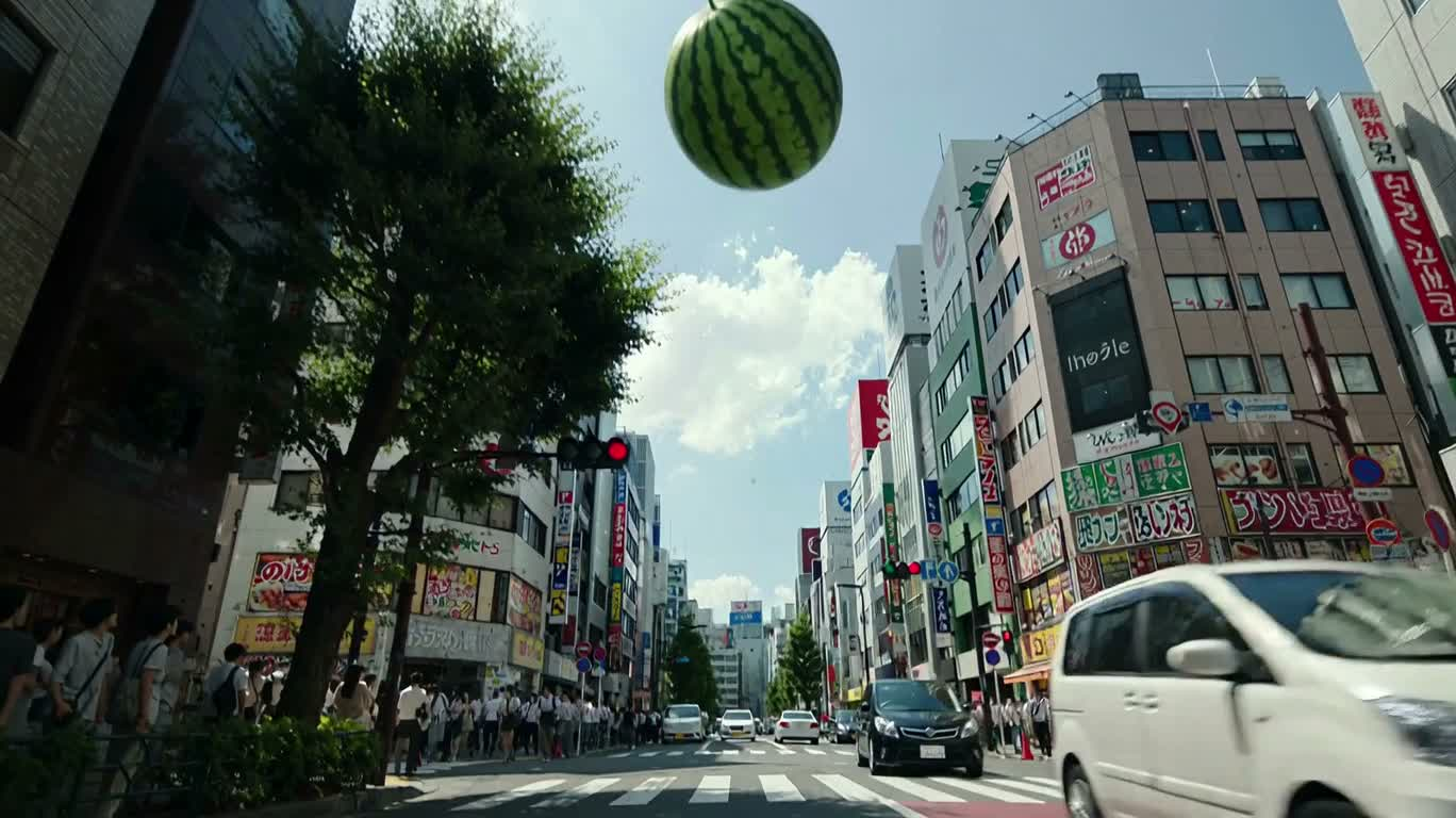 东京巨果暴雨 — AI video creation