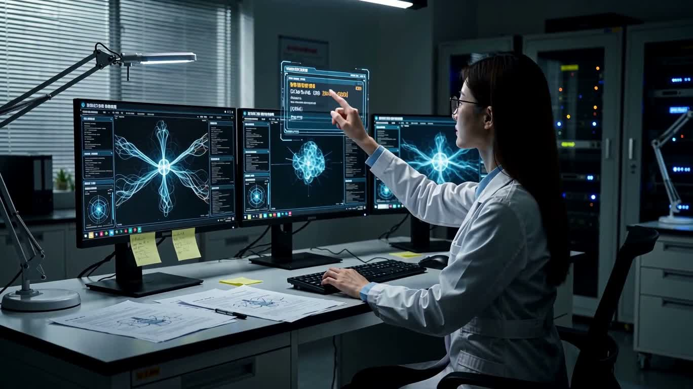 Awakening in the Deep Blue Laboratory — AI video creation