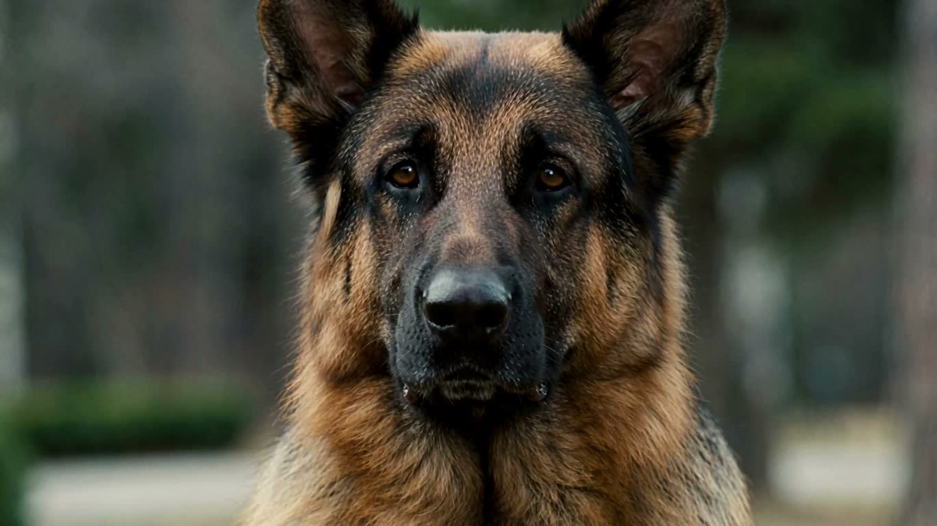会说话的德国牧羊犬 — AI video creation