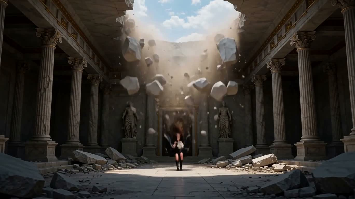 圣殿中的天使觉醒 — AI video creation