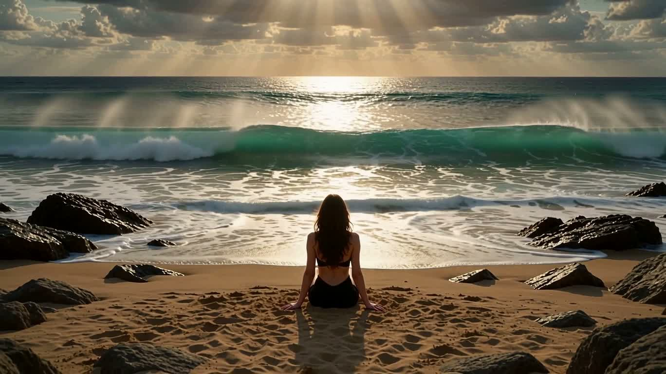 The Sea God Appears on the Tarot Card