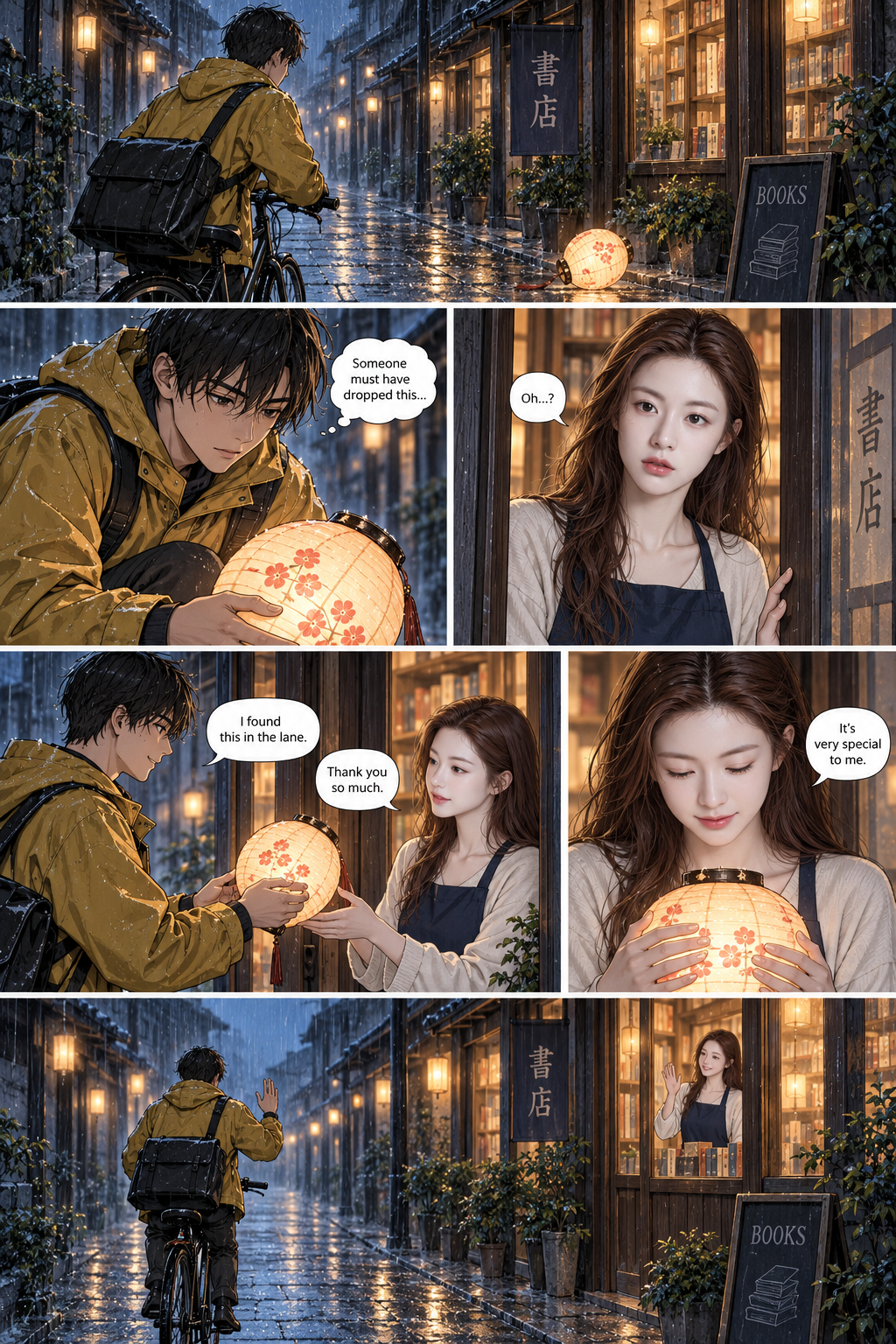 四层六格漫画分镜通用模板 — AI image creation