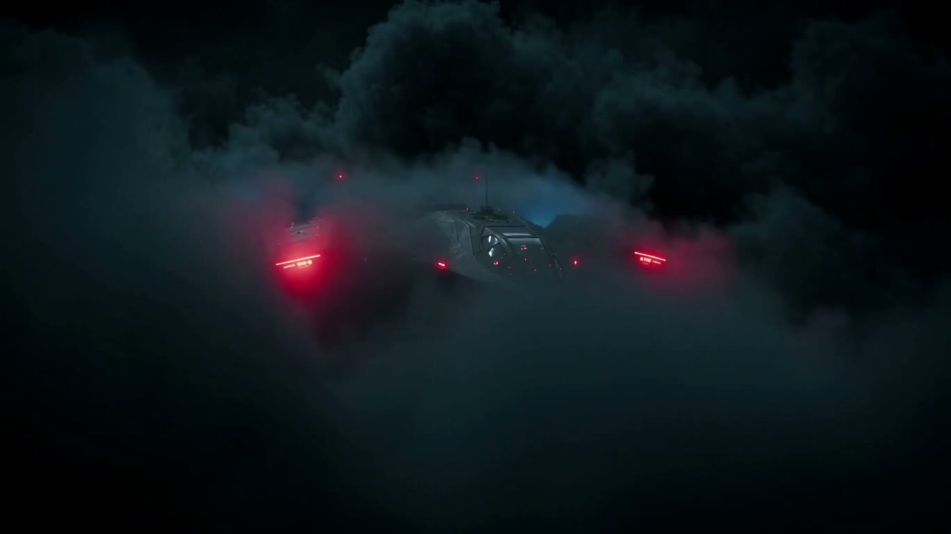 雷暴云层中的蒙面雷霆 — AI video creation