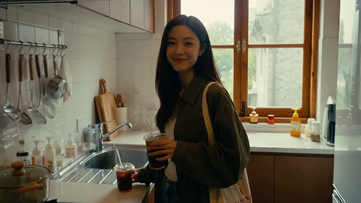 午后街巷里的甜蜜漫游 — AI video creation