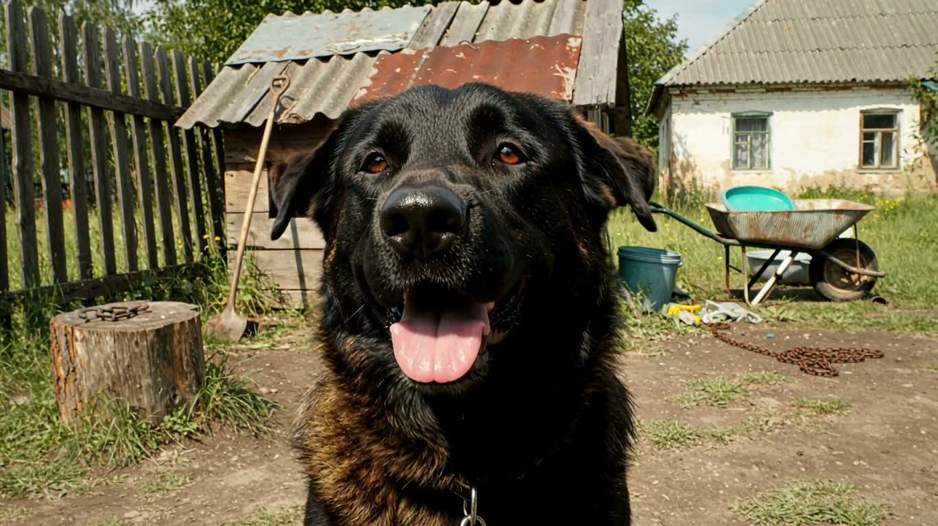 Country Dog's Gaze Monologue — AI video creation
