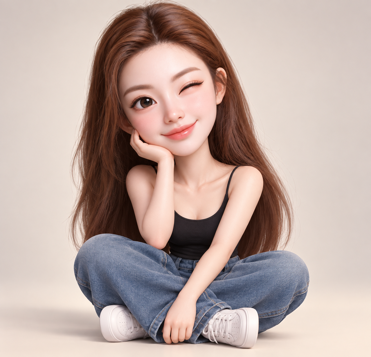 3D风格化夸张人物漫画 — AI image creation