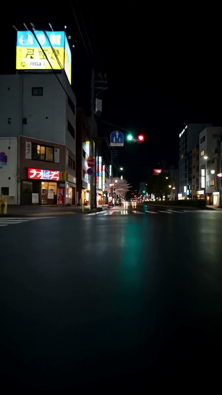 东京樱花夜梦境转场 — AI video creation