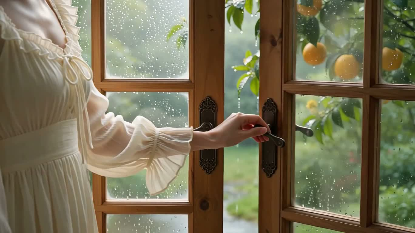 雨窗柠檬茶的宁静午后 — AI video creation
