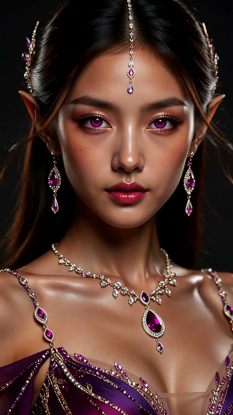 황혼의 하이 엘프 초상화
