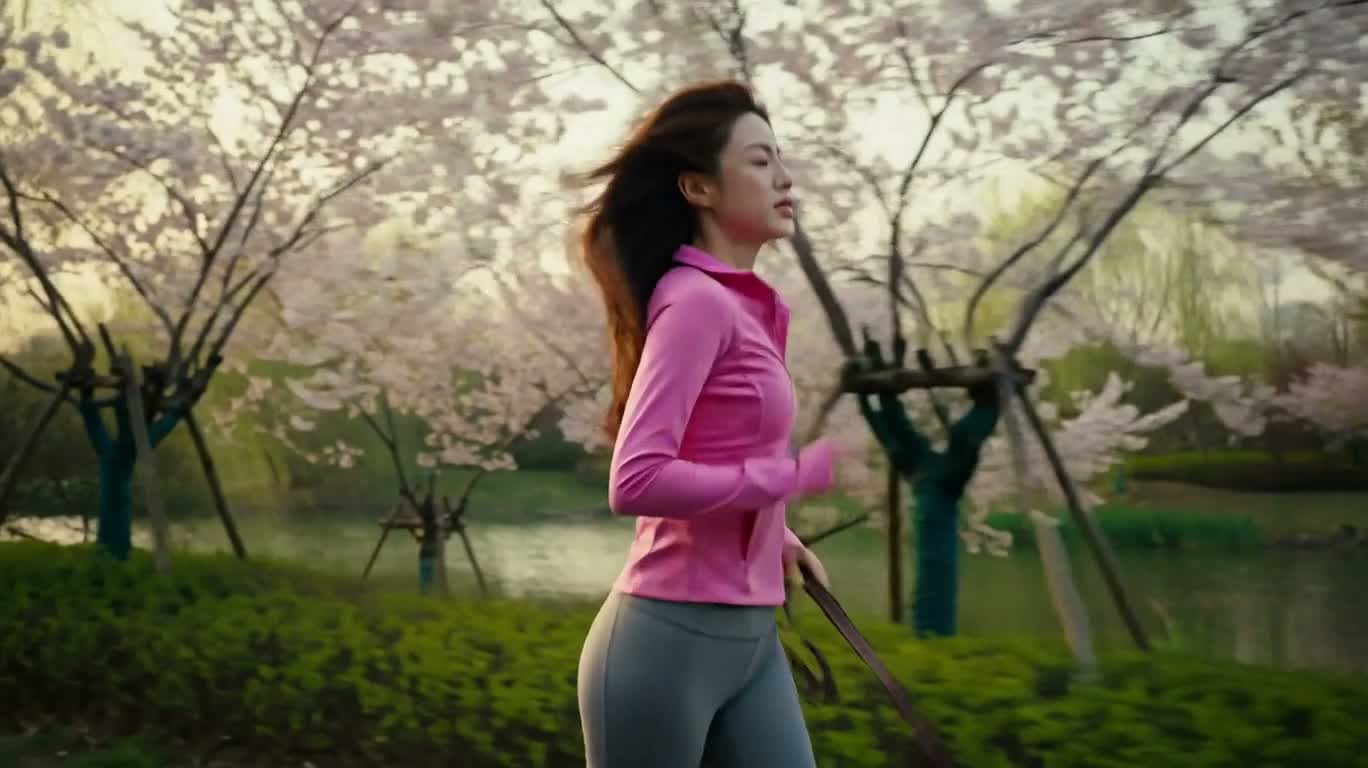 公园玫瑰狗狗追逐喜剧 — AI video creation