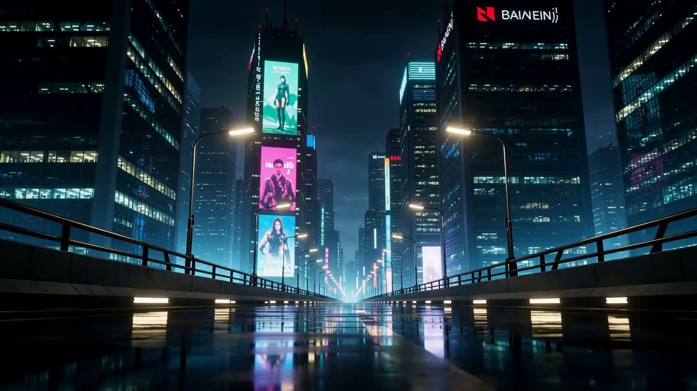 霓虹都市跃影 — AI video creation