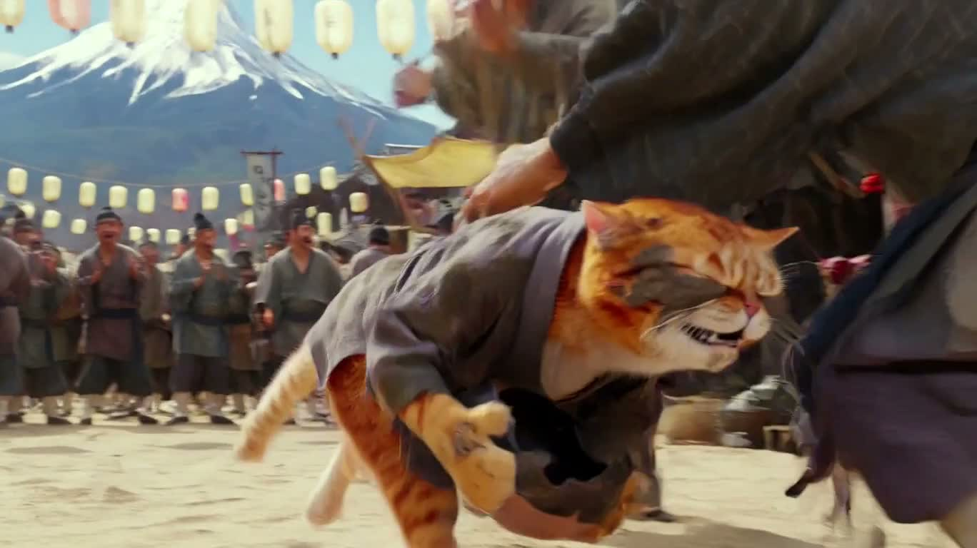 Un bol de gratitude : la farce wuxia du chat mendiant — AI video creation