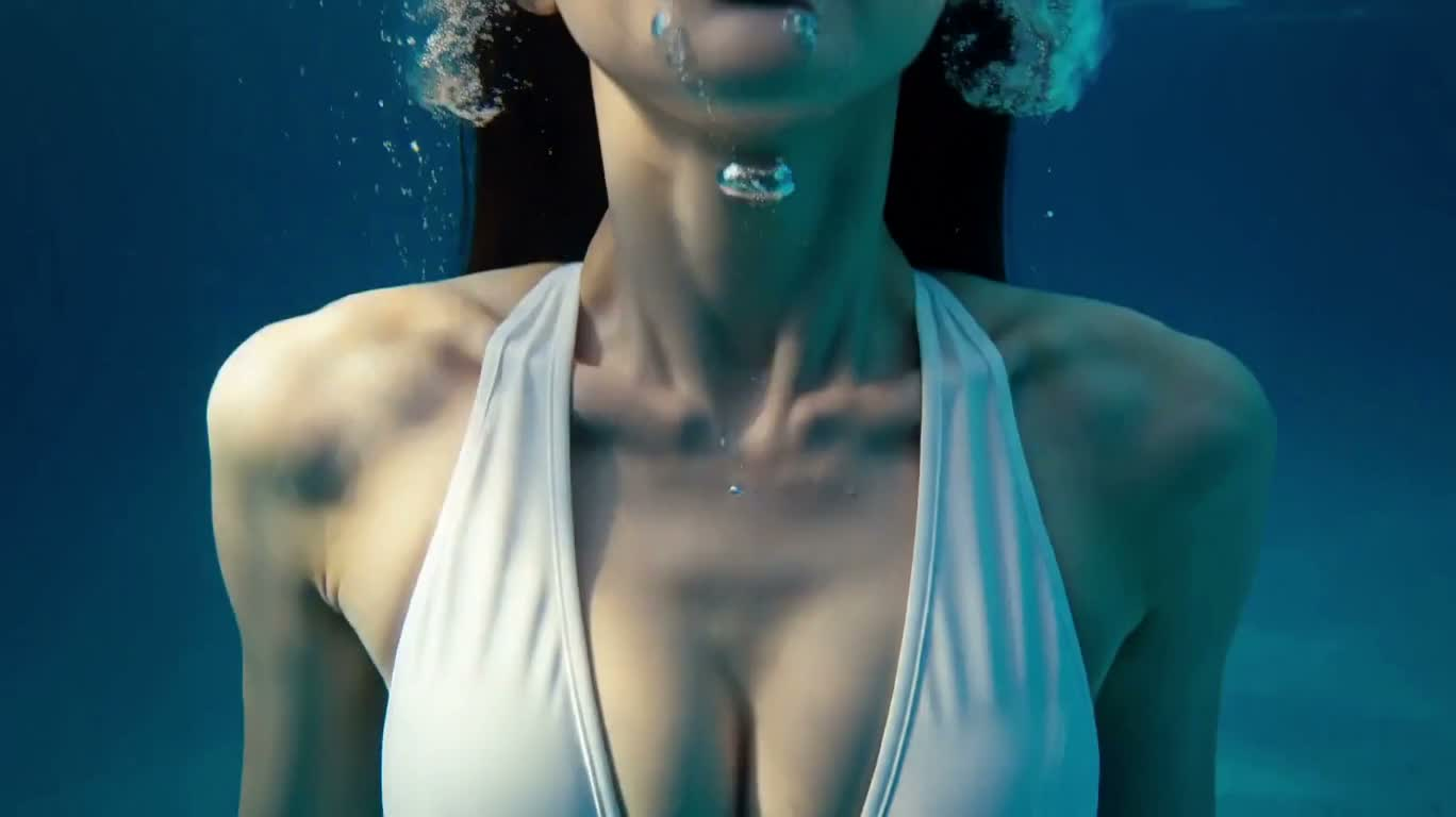 金色海面飞板特技 — AI video creation