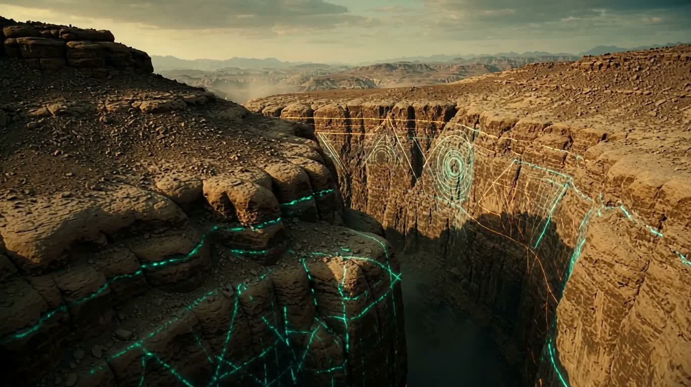 辉光峡谷 — AI video creation