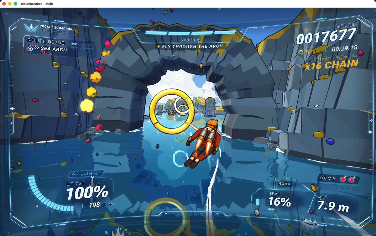 Rocket Squadron rail shooter
