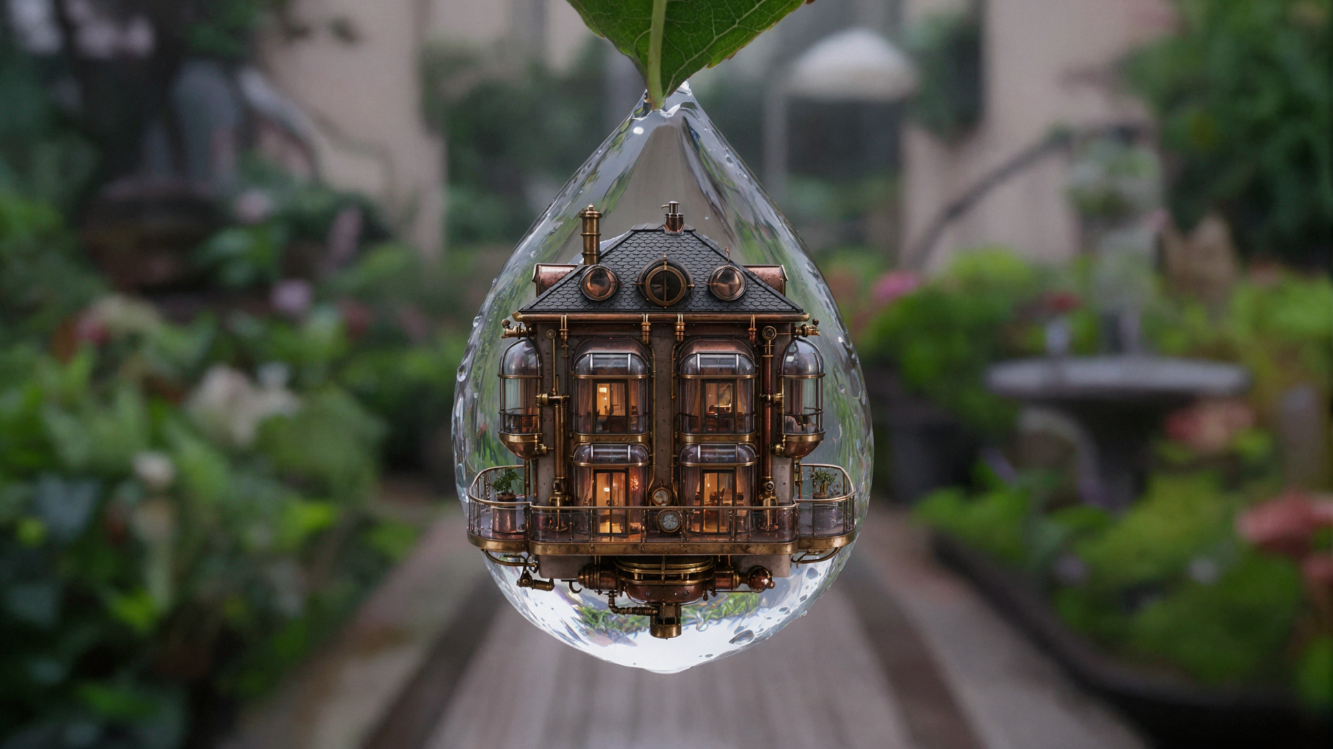 Raindrop Inn · Steampunk — AI image creation