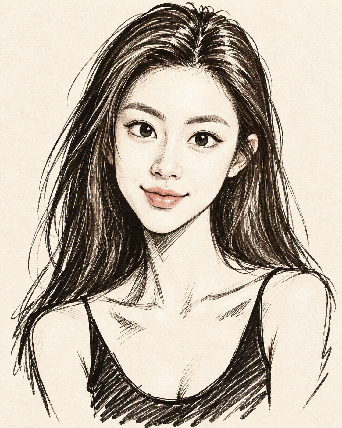 街头风格极简夸张漫画画像 — AI image creation