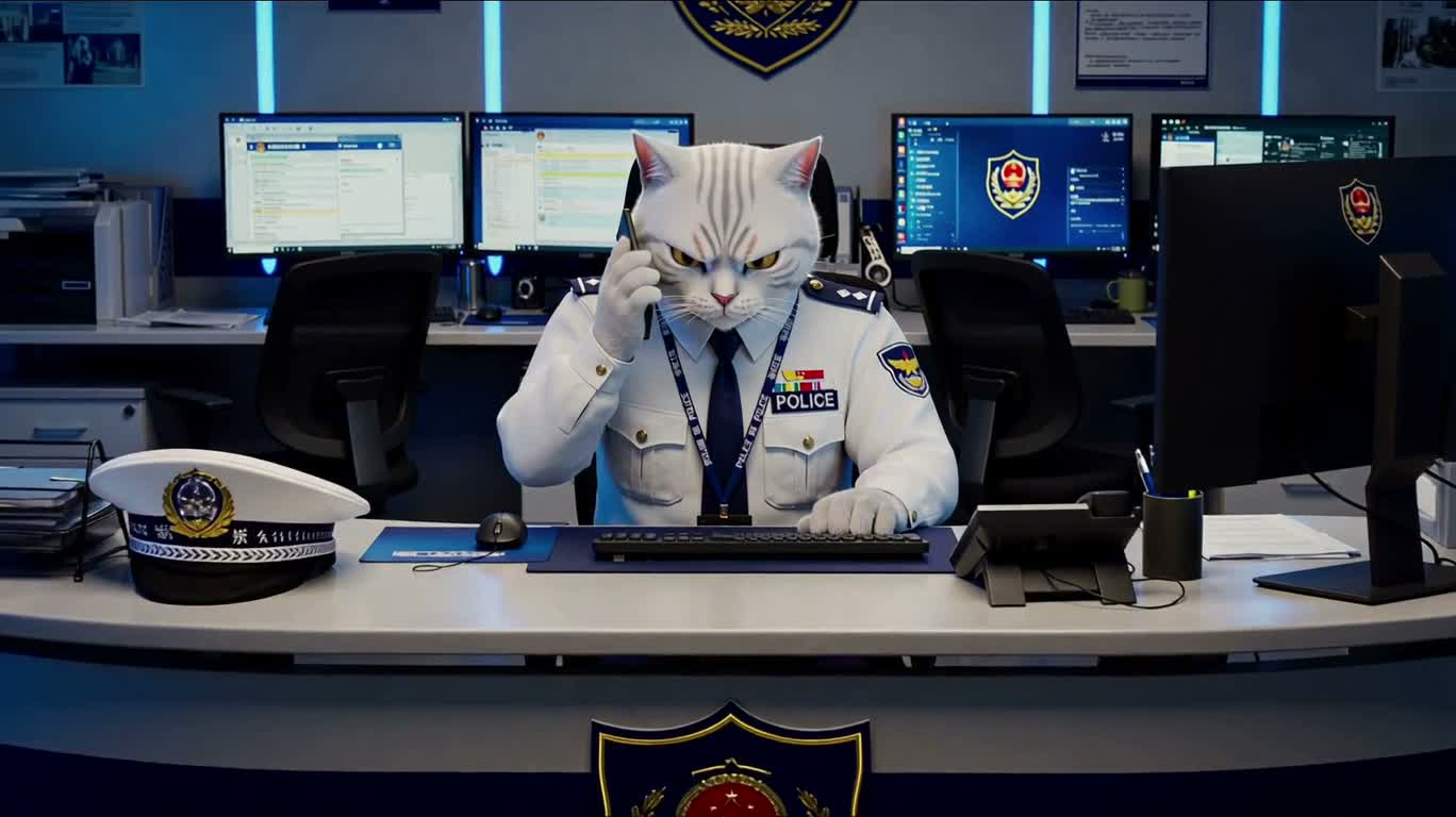 霓虹警局的紧急来电 — AI video creation
